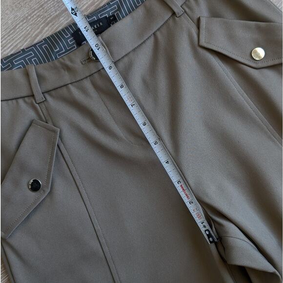 Ted Baker Beige/Tan Mid-rise Ankle Tapered Trousers Pants, size 1/ US 4 - Picture 7 of 9